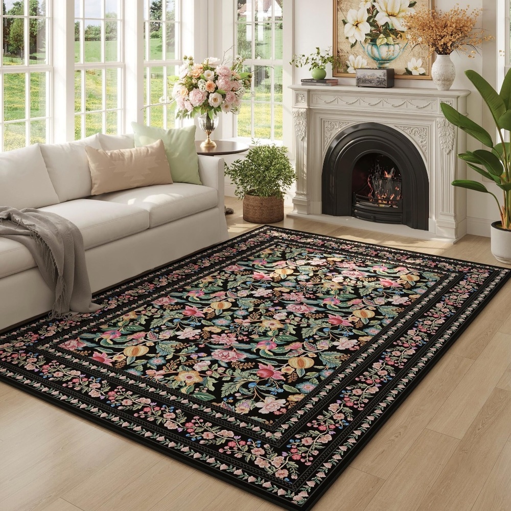 5x7 floral rug